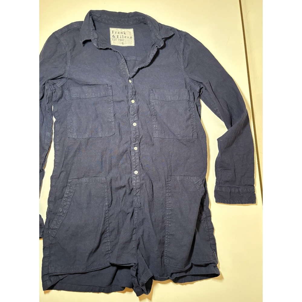 FRANK & EILEEN IRELAND PLAYSUIT | Navy Blue | Large